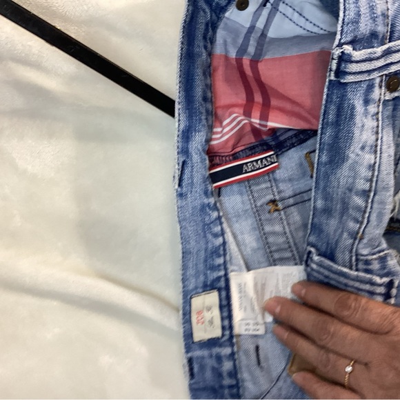 Giorgio Armani Light Blue Relaxed Jeans - Picture 3 of 5